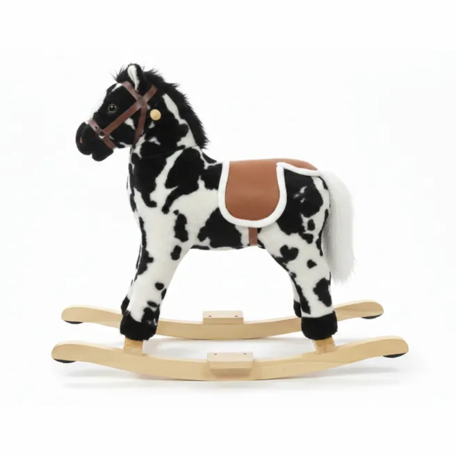 Cal balansoar, alb negru, cod 942014