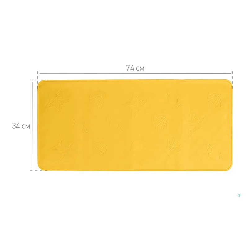 Covoras de baie din cauciuc anti-alunecare Roxy Kids 34x74cm, Galben (BM-3474-Y) Covoras de baie din cauciuc anti-alunecare Roxy Kids 34x74cm, Galben (BM-3474-Y)