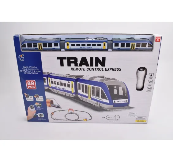 Cale ferata cu radiocomanda cu sunete si lumini 