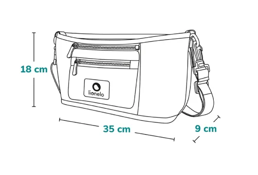 Geantă pentru cărucior Lionelo Little Cube Grey Stone Geantă pentru cărucior Lionelo Little Cube Grey Stone