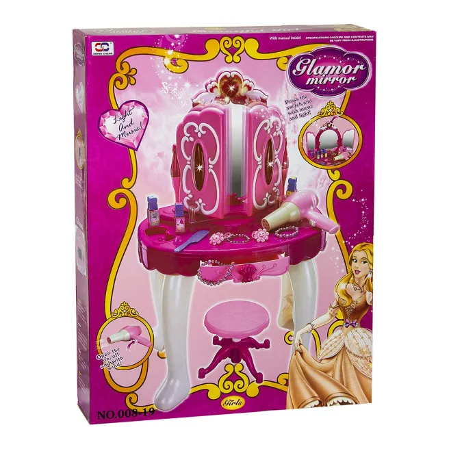 Măsuţă de înfrumuseţare cu scăunel, cod 10005 Măsuţă de înfrumuseţare cu scăunel, cod 10005