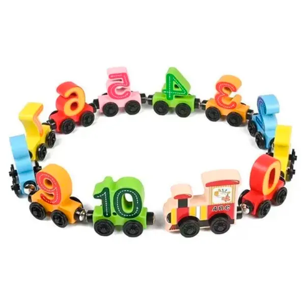 Trenulet matematic sortator din lemn S04A007