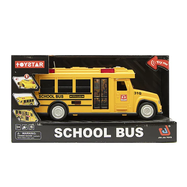 Autobuz cu inerție „School bus”, 1:14, cod 652081