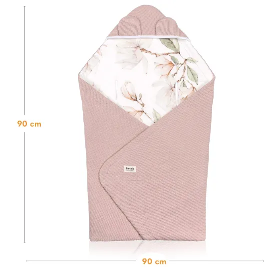 Păturica pentru scoica auto Lionelo Travel Beige Magnolia, 90x90 cm Păturica pentru scoica auto Lionelo Travel Beige Magnolia, 90x90 cm