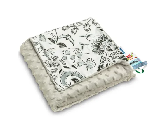 Plapuma Caretero Light Minky Grey Folk, 75x100 cm