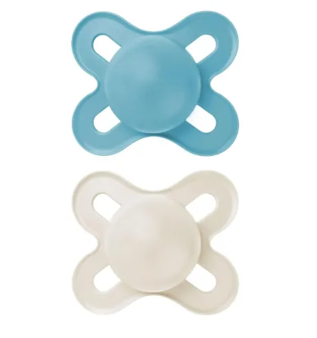 Пустышка ортодонтическая силиконовая MAM Original Start Mat Boy (0-2 мес), 2 шт.