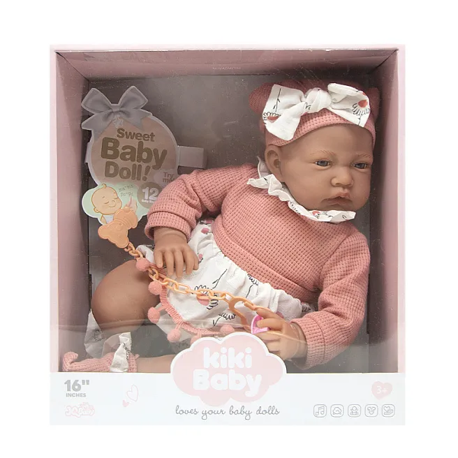 Кукла-пупс Kiki Baby 40 см из винила с пустышкой, код 732040