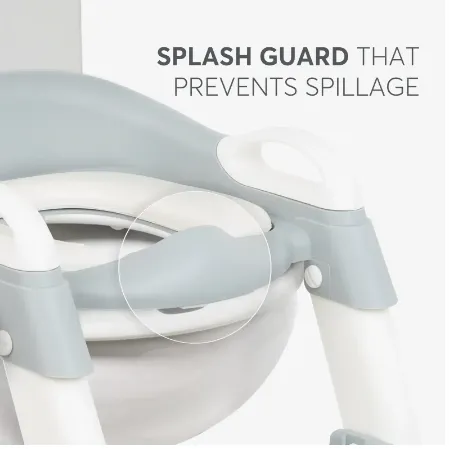 Colac pentru WC copii cu scară Kikkaboo Lea Mint, 12 luni + Colac pentru WC copii cu scară Kikkaboo Lea Mint, 12 luni +