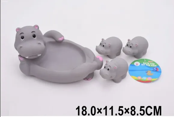 Set de jucării de baie Hippo