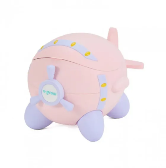 Туалетный горшок «Самолет» розовый, U-Grow