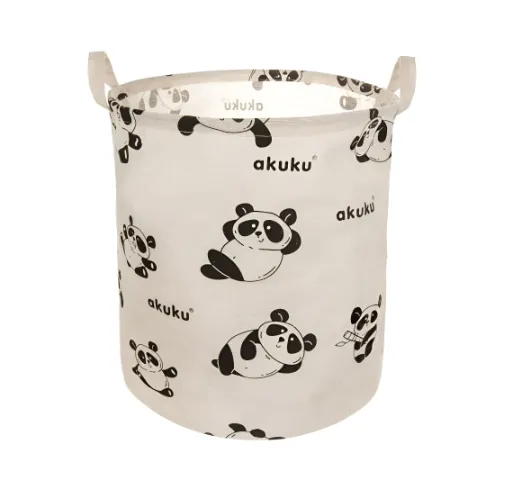 Coș pentru jucării Akuku Panda White