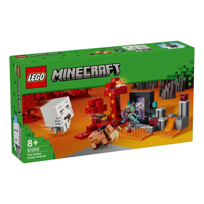 Constructor LEGO Minecraft Ambuscadă la Portalul Nether, art. 21255