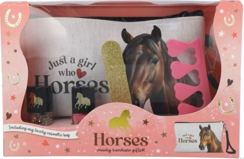 Set cadou Loves Horses cu geanta cosmetica, 83.0433.00