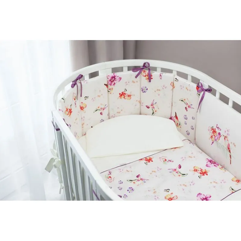 Lenjerie de pat pentru copii Perina Acuarelă Oval (АО6-125х75) Alb