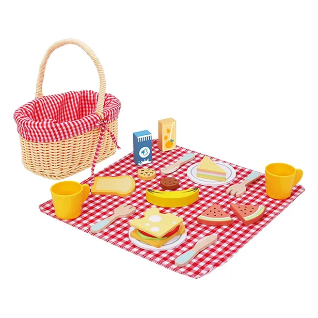 Coșulețul din lemn pentru picnic, cod 57370