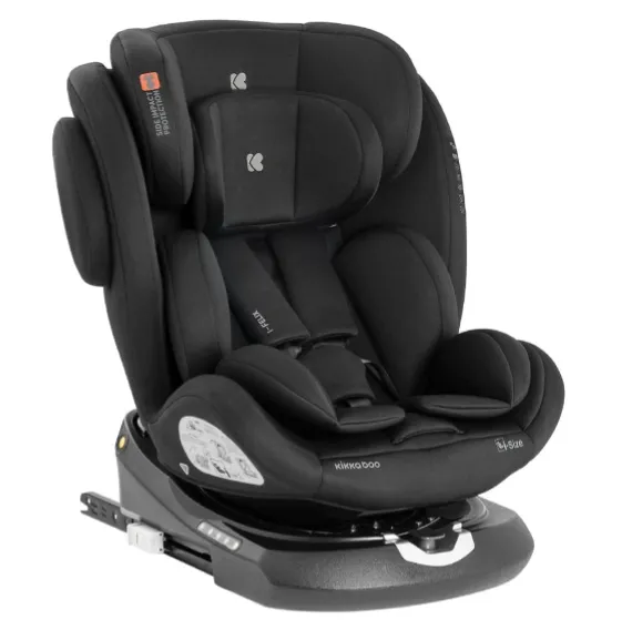 Scaun auto 40-150 cm (i-Size) Isofix Kikkaboo i-Felix Black, rotativ 360