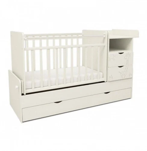 Pătuţ SKV-Company Jiraffe Alb