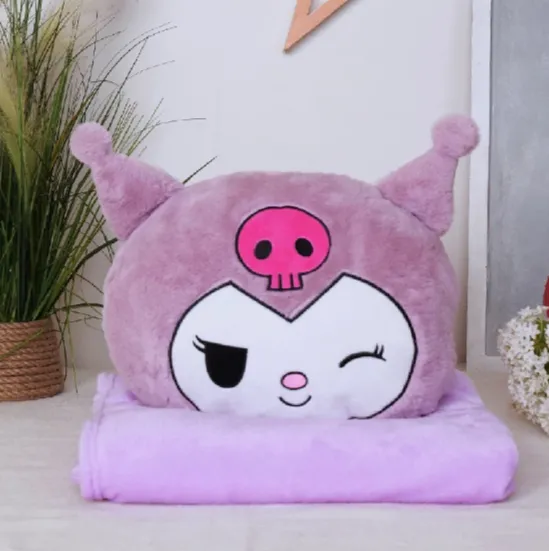 Jucărie din pluș Kuromi 40cm, cu plapumă 1×1.6m (674397)