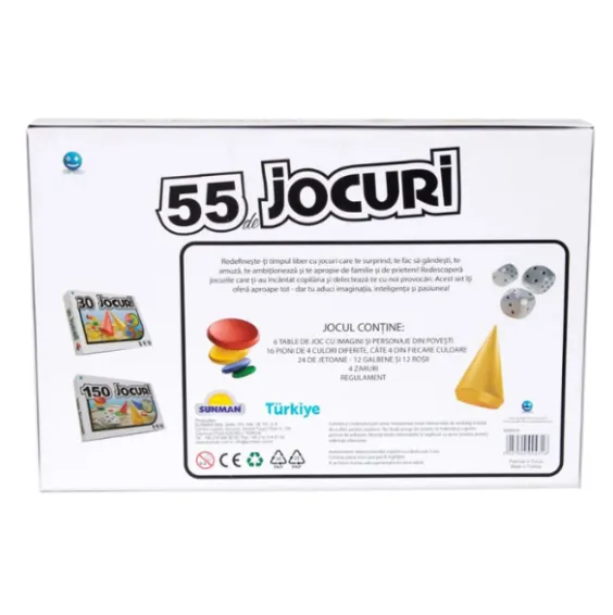 Joc de societate „55 în 1”, (ro), Smile Games Joc de societate „55 în 1”, (ro), Smile Games