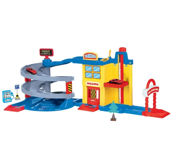 Parcare pentru mașinuțe cu rampă spirală și 2 etaje, Dolu (5226)