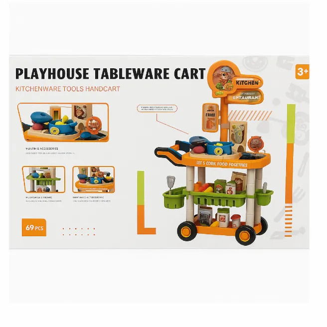 Set Cărucior cu produse alimentare, 69 elemente, cod 922052