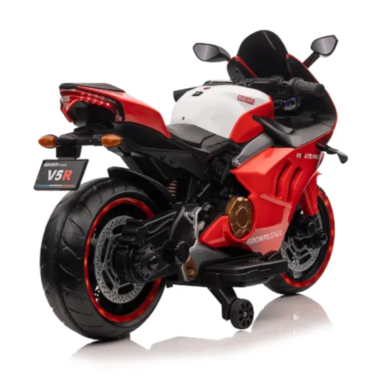 Motocicletă electrică pentru copii, roșie (67898) Motocicletă electrică pentru copii, roșie (67898)