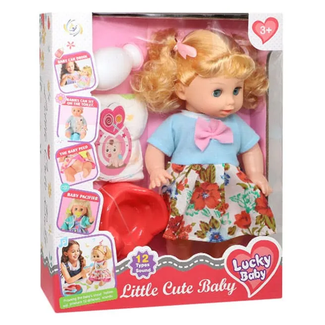 Игровая кукла с аксессуарами, в голубой футболке, код 911112