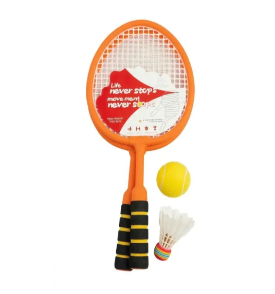 Set de joacă pentru badminton și tenis, portocaliu, cod 990147 Set de joacă pentru badminton și tenis, portocaliu, cod 990147