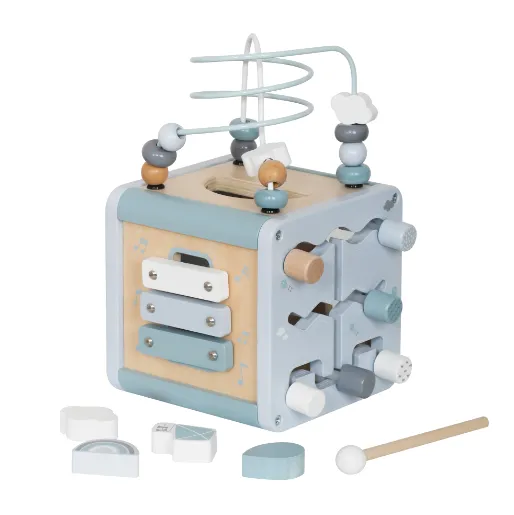 Cub - Labirint lemn, albastru W11B316