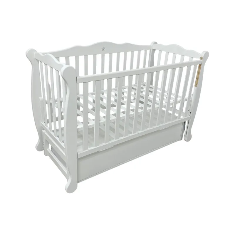 Детская кроватка Goydalka VIANA PREMIUM LONGITUDINAL (1В312-1) Белая