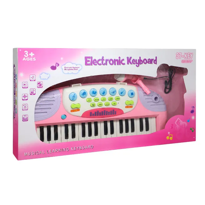 Pian electronic cu microfon, roz, cod 902040
