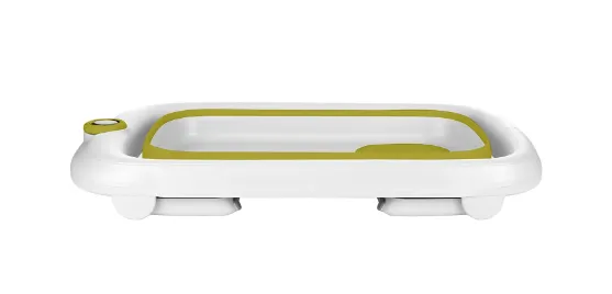 Cadita pliabila cu termometru Kikka boo Rio Yellow, 83 cm Cadita pliabila cu termometru Kikka boo Rio Yellow, 83 cm