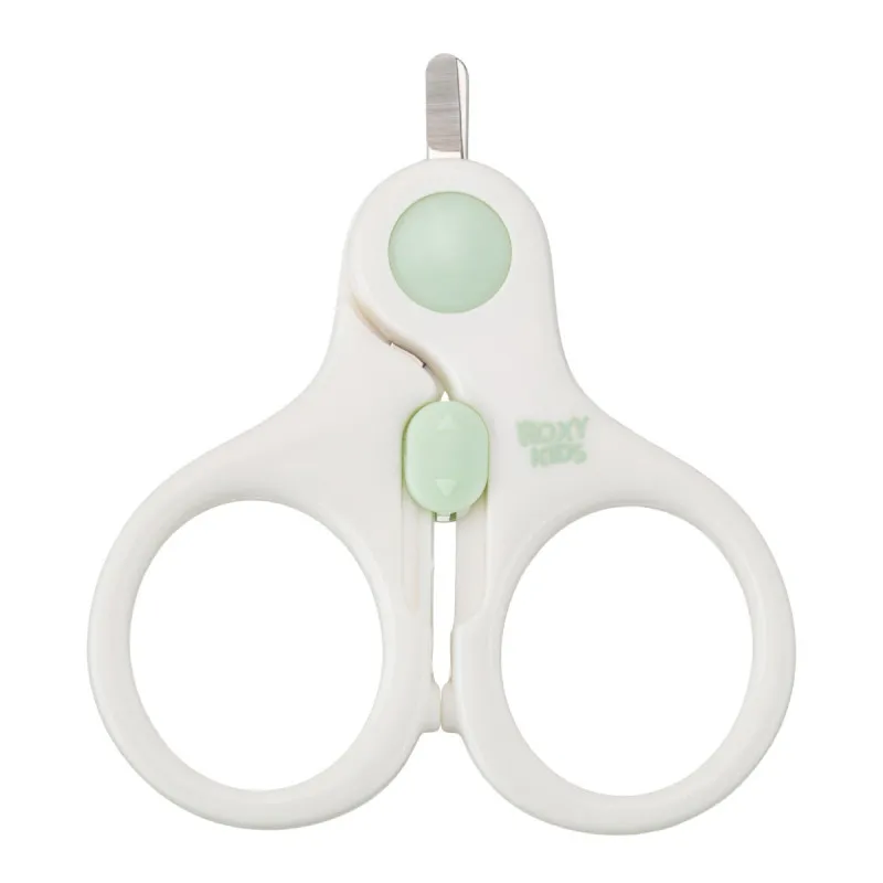 Детские ножницы для ногтей Roxy Kids с замком, Мятный (RPS-001)