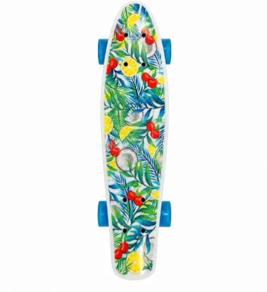 Penny board cu lumina, Tropical, PY-881-10, cod 2782D