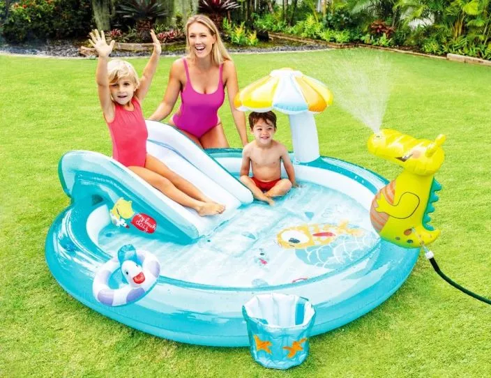  Centru de joacă gonflabil Aligator (201x170x84 cm) 160l Art. 57165