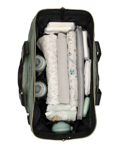 Geanta pentru mame KikkaBoo Maxi Army Green Geanta pentru mame KikkaBoo Maxi Army Green