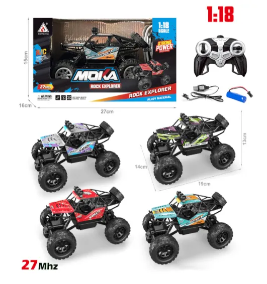 Mașină Rock Crawler 1:18 cu telecomanda, metalică, roșie, cod 2421D Mașină Rock Crawler 1:18 cu telecomanda, metalică, roșie, cod 2421D