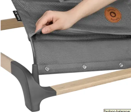 Șezlong-balansoar Lionelo June Grey Stone Șezlong-balansoar Lionelo June Grey Stone