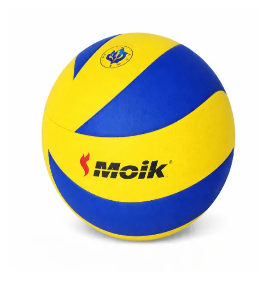 Волейбольный мяч Size 5 PU Leather-Covered, желто-синий, код 2205D