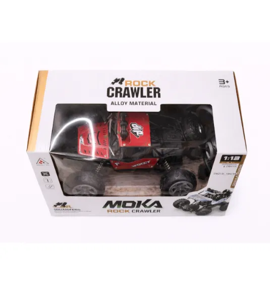 Mașină Rock Crawler 1:18 cu telecomanda, metalică, roșie, cod 2421D Mașină Rock Crawler 1:18 cu telecomanda, metalică, roșie, cod 2421D