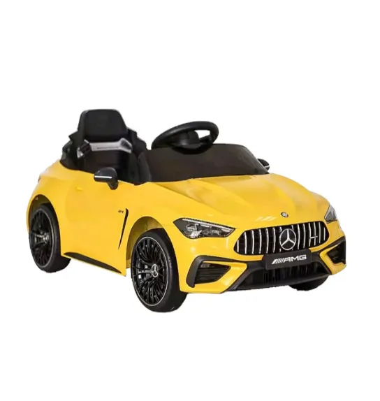 Mașină electrică GB Mercedes AMG CLE 53, 12V7AH x 1.25W x 2, galben, cod 1587D