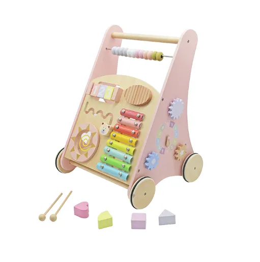 Premergator din lemn cu elemente muzicale, roz W08J001H-2
