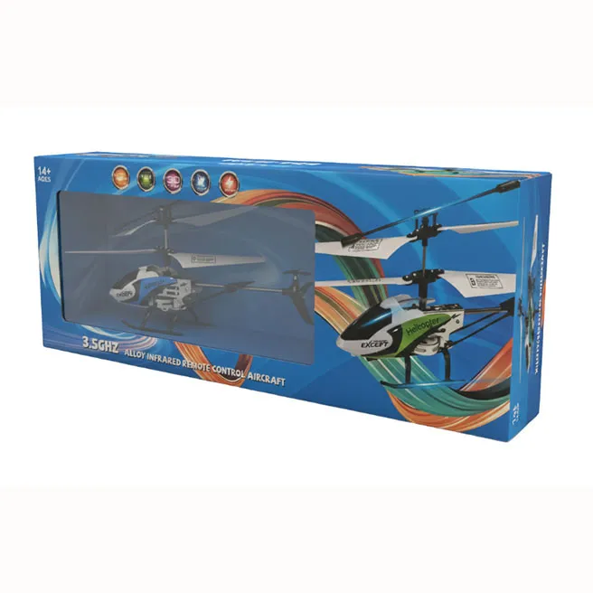 Elicopter cu telecomandă cu infraroșu, albastru, cod 1257D