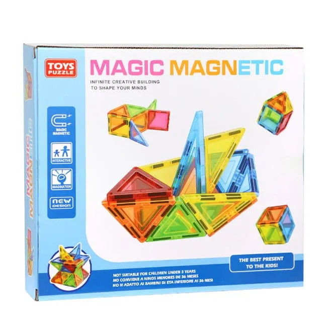 Set constructor magnetic, 38 piese, cod 910066 Set constructor magnetic, 38 piese, cod 910066