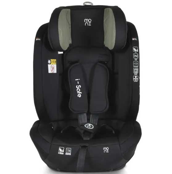 Scaun auto 76-150 cm (i-Size) Isofix Moni Isafe Green Scaun auto 76-150 cm (i-Size) Isofix Moni Isafe Green