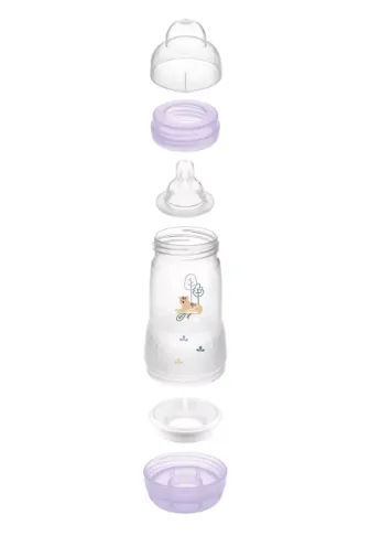 Biberon cu sistem anti-colic din plastic MAM Perfect Start Planet Love Boy, 260 ml Biberon cu sistem anti-colic din plastic MAM Perfect Start Planet Love Boy, 260 ml