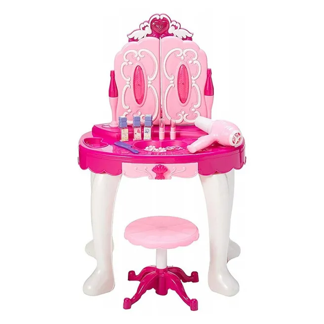 Măsuţă de înfrumuseţare cu scăunel, cod 10005 Măsuţă de înfrumuseţare cu scăunel, cod 10005