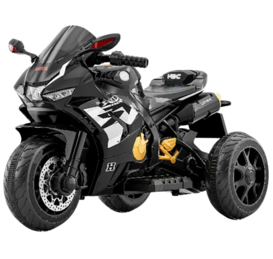 Motocicletă electrică pentru copii cu telecomandă, gri (81859)