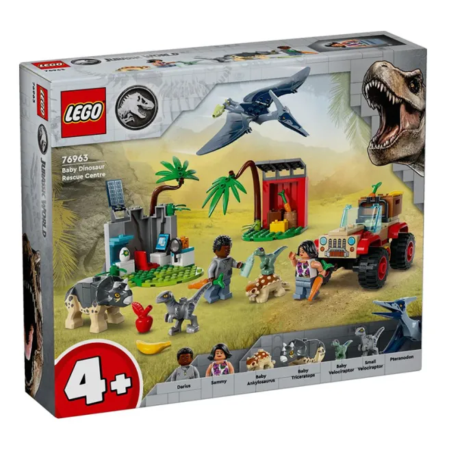 Constructor LEGO Jurasic World Centrul de salvare a bebelușilor dinozauri, art. 76963