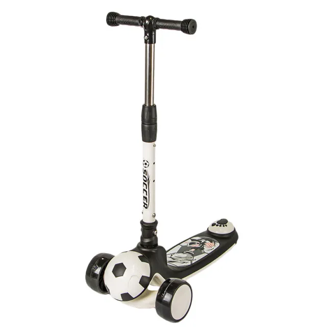 Самокат детский футбол 888, черный